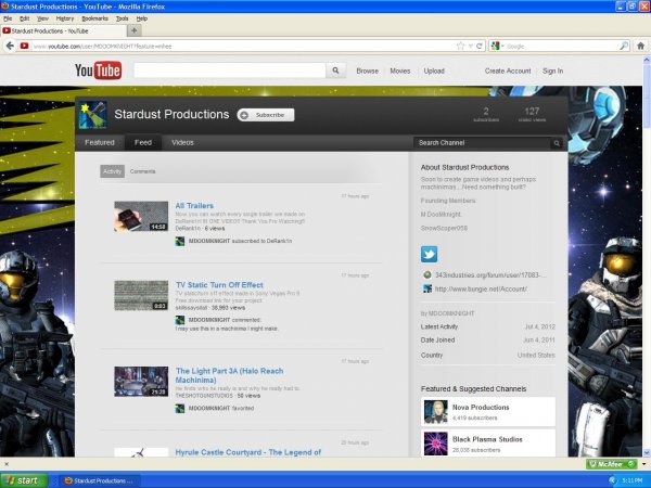 Youtube page