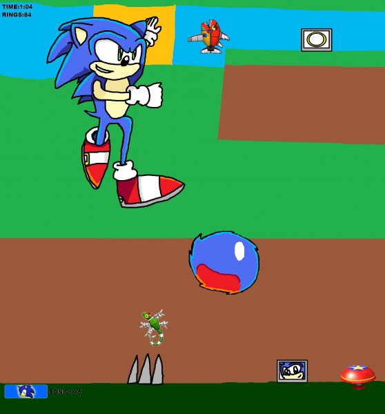 Sonic In Green Hill