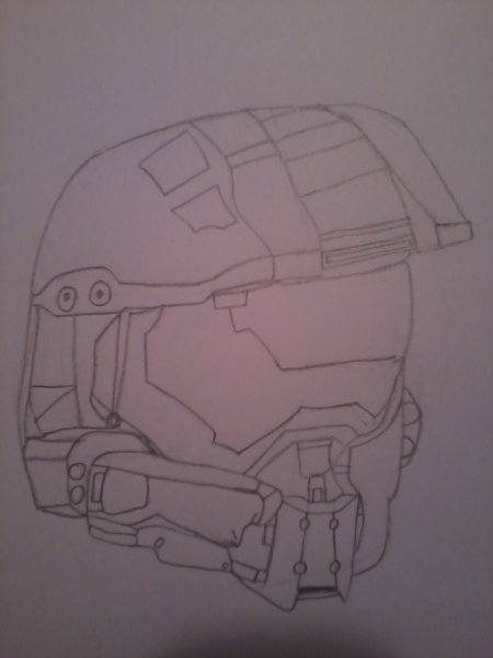 MJOLNIR Mark VI Helmet - Sketch
