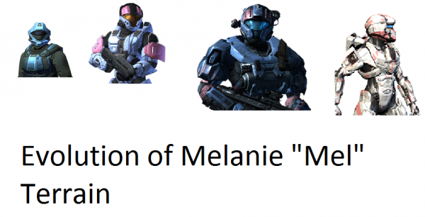 Evolution of Melanie "Mel" Terrain