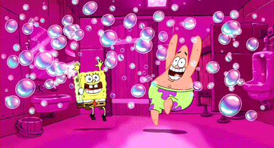 SpongebobAndPatrick_Bubbles.gif